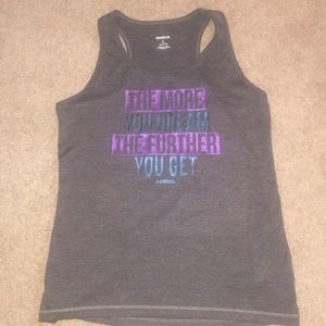 The more you dream the future you get grey tanktop